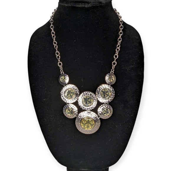 Ruby Rd. Silver & Blue Circles Necklace - Picture 1 of 12